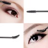 50 PCS Black Eyelash Brushes Spoolies - Eyebrow Spoolie Brushes
