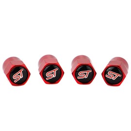 ST Tyre Valve Caps - Red - Pack of 4