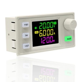 DC Adjustable Buck Boost Converter Voltage Regulator, SK120X DC6-36V 120W 6A Numerical Control Lifting Voltage Constant Voltage Constant Current Solar Charging Module with Key Indicator