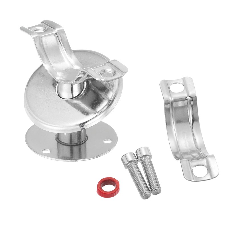 sourcing map 2 Pack Pipe Support, Stainless Steel Pipe Support
