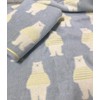 Imabari Towel Face Towel, Set of 3, Border Bear Pattern,