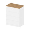 Holzplatte f√ºr Malm Kommode 80,4 x 48,2cm - Deckplatte im