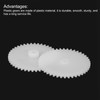 MECCANIXITY 40Pcs Plastic Gears 42 Teeth Plastic Single Gears Model