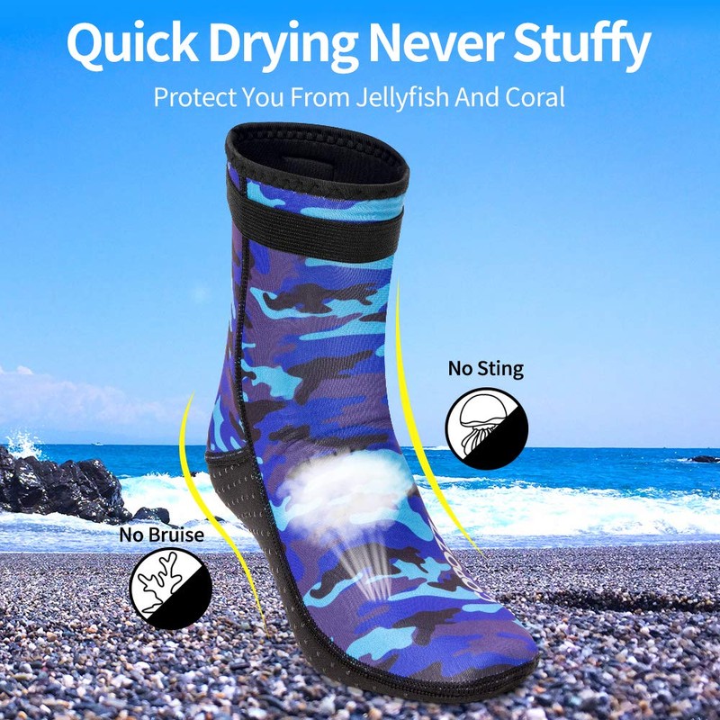 COPOZZ Diving Socks 3mm Neoprene Beach Water Socks-Anti Slip for