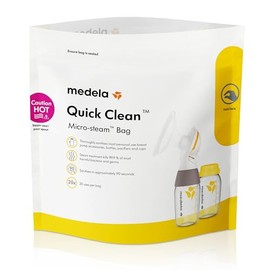 Medela | Bolsas Esterilizadoras para Accesorios de Extractor de Leche o Biberones | Bolsas para Microondas| Contiene: 5 unidades
