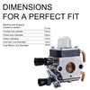 FS80R Carburetor Kit Compatible with Stihl FS85 FS80 HS75 HT75