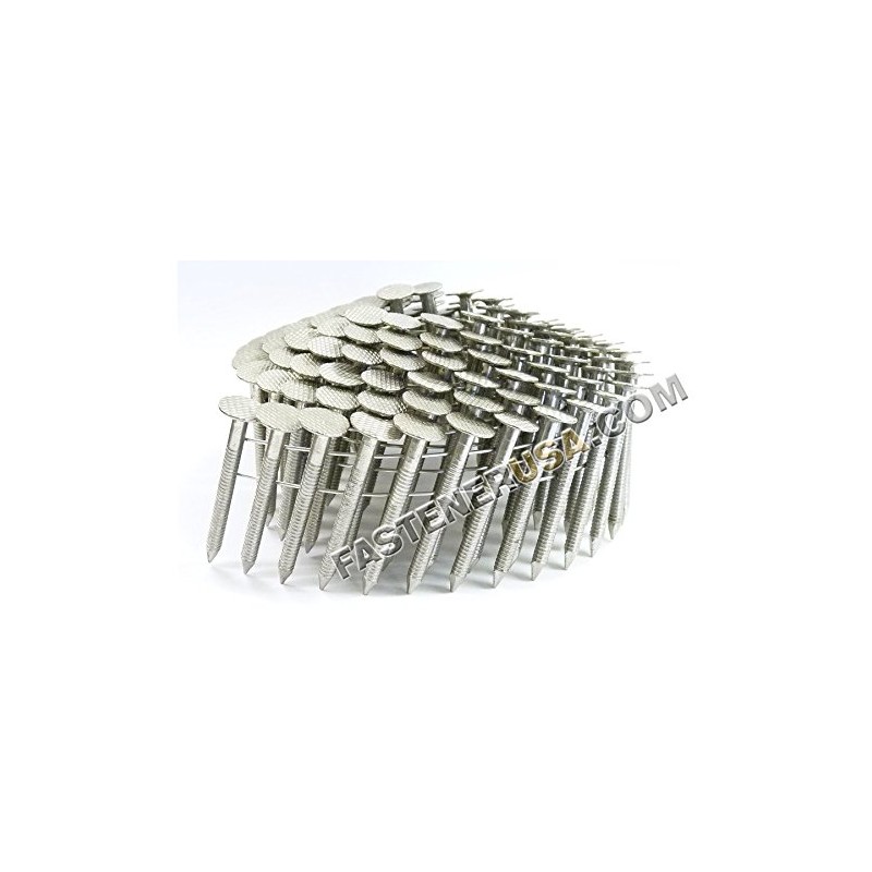 1 1/2" Ring 316SS Coil Roofing Nails 600ct