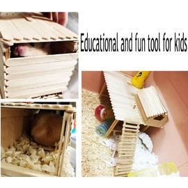 [100 Count] Jumbo 6 X 0.7 Inch Wooden Multi-Purpose Popsicle Sticks, Natural Premium, Jumbo Craft Sticks, Craft Supplies,Ice Cream, Wax, Waxing, Plant Labels, Tongue Depressor Sticks