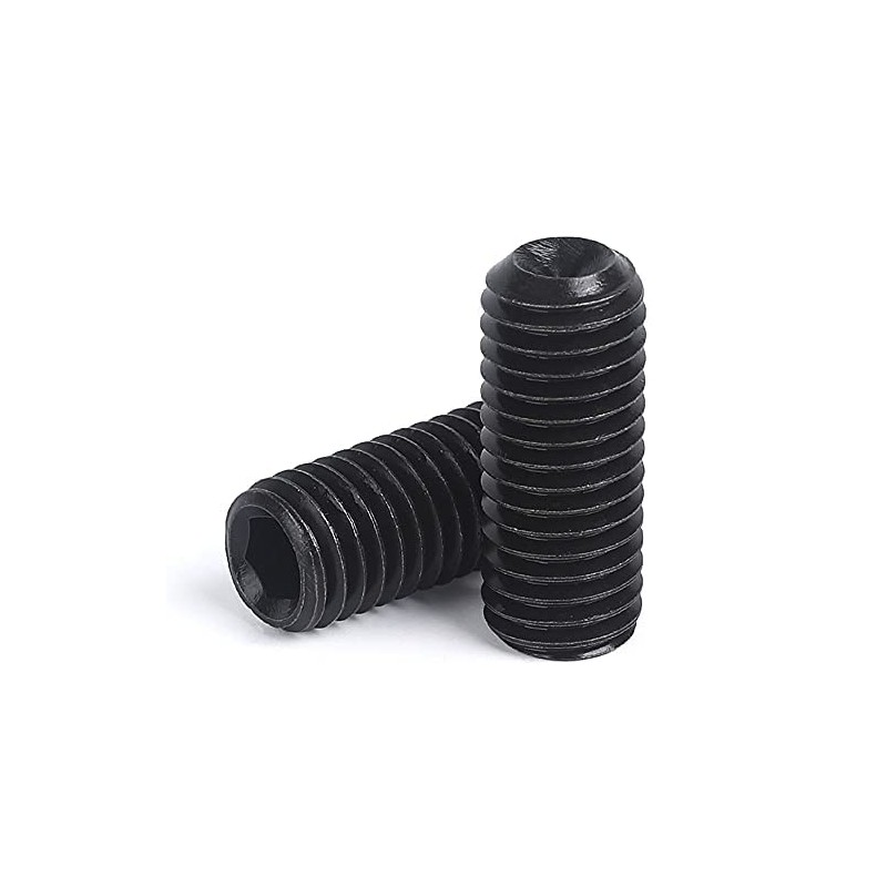 Set of 20, Hex Socket Set Screws, M3 Screws, Black,