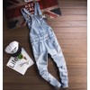 Sokotoo Men's Light Blue Snow Washed Denim Bib Overalls Size
