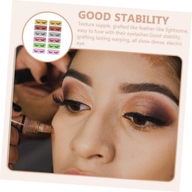 VICASKY 12 Pairs Makeup Fake Eyelashes Grafting Fiber False Lashes for Natural Eye Beauty Durable Easy to Use for Professional Makeup