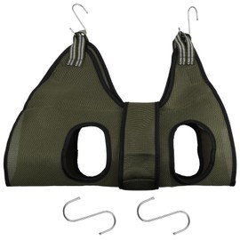 Pet Grooming Hammock for Cats & Dogs, Breathable Dog Harness, Nail Trimming Sling for Bathing & Claw Care (XS, Army Green)