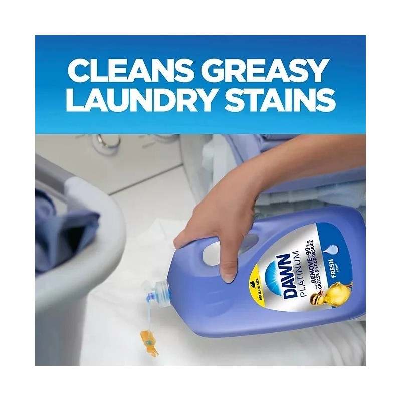 Dawn Platinum Dishwashing Liquid Dish Soap Refreshing Rain 90 fl.