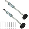 Ladder Leveler Pair with Rubber Feet Orange,Adjustable Ladder Leg Leveler