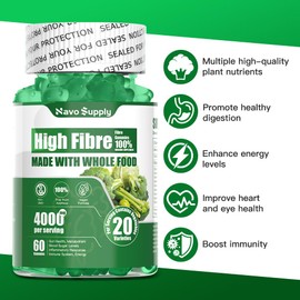 NavoSupply-Vegetable Fibre Gummies 60 Pieces: Boost Fibre Intake + Multi-Nutrient Support，additive-Free