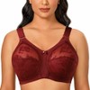 Ayigedu Ladies Plus Size Bra Minimiser Full Coverage Firm Hold