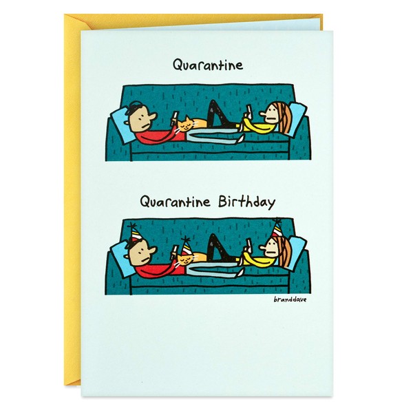 Hallmark Shoebox Funny Birthday Card (Quarantine Birthday) (349RZF1065)