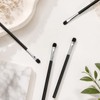 12 Pcs Flat Makeup Brushes Small Concealer Brush Tools Black