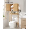 SONGMICS Over The Toilet Storage Cabinet with Charging Station, Bathroom