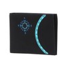 Oxmox Cryptan RFID Protect Wallet, Wind Rose Print Cyan Black,