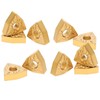 10Pcs CNC Lathe Turning Insert Indexable Solid Carbide Blade Cutting