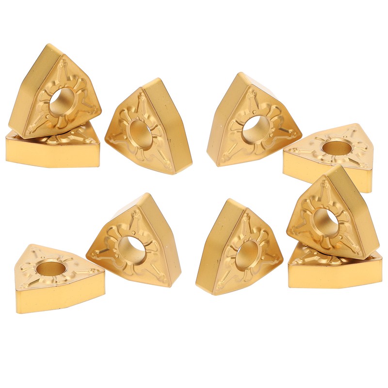 10Pcs CNC Lathe Turning Insert Indexable Solid Carbide Blade Cutting