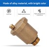 Brass Automatic One-Way Air Vent Valve - G1/2" Male Thread,