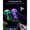 Uniclife 6 Pcs Glowing Jellyfish Ornament Decoration for Aquarium Fish