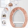 Baahrnom Microfiber Elongated Toilet Seat Cover 19.5"x 15" Machine Washable