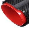 Universal Exhaust Tip Tail Throat Glossy Carbon Fiber Red Pipe