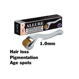 Allure Derma Roller 1.0mm 192 Titanium Needles Anti Aging Skin Care Treatment