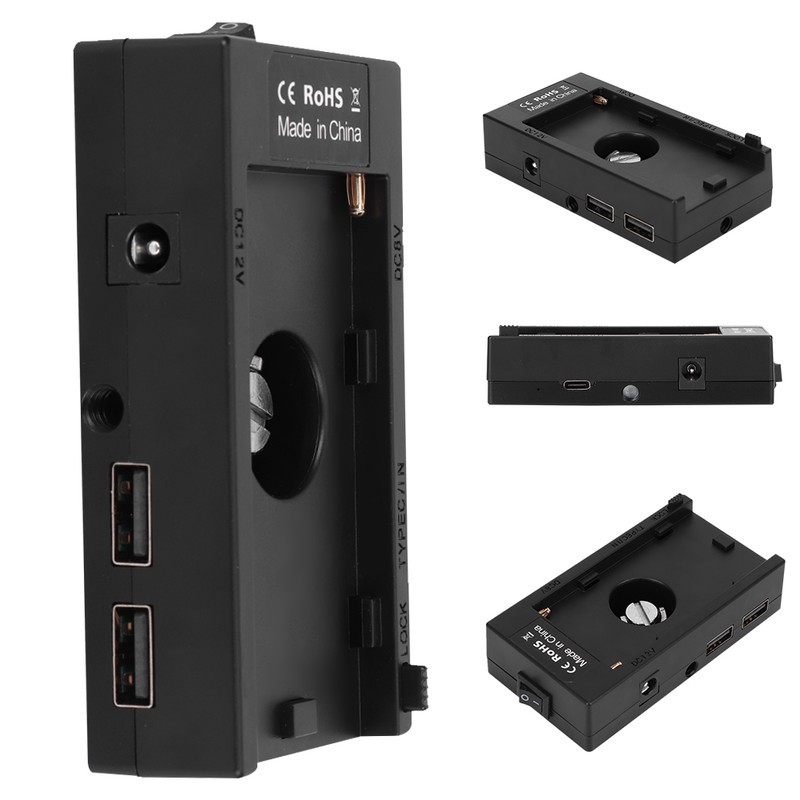 F01AF970 Plastic Alloy Battery Plate Adapter for Monitor Fill Light