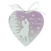 Mr and Mrs at Christmas Reflection of the Heart Hanging