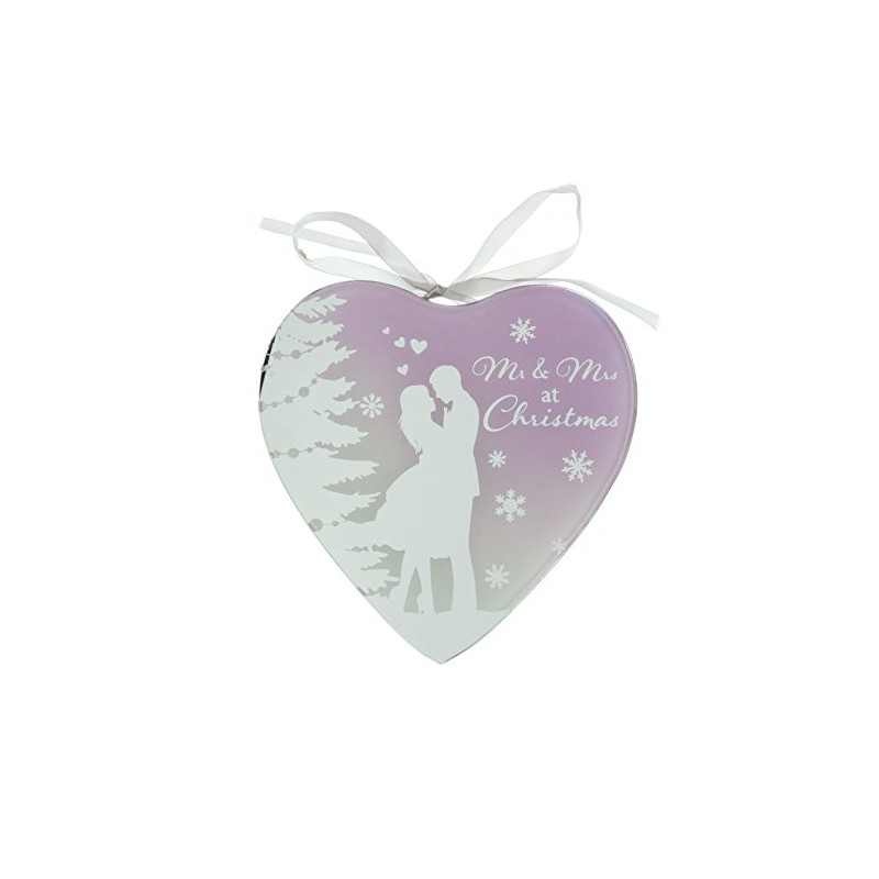 Mr and Mrs at Christmas Reflection of the Heart Hanging