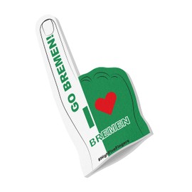 HIGH FIVE FINGERS Bremen Flag My City Flag Foam Hand for Football, Handball, Athletics, Fan Item for Games, Stadium and Events, One Size, 40 x 20 x 2.5 cm