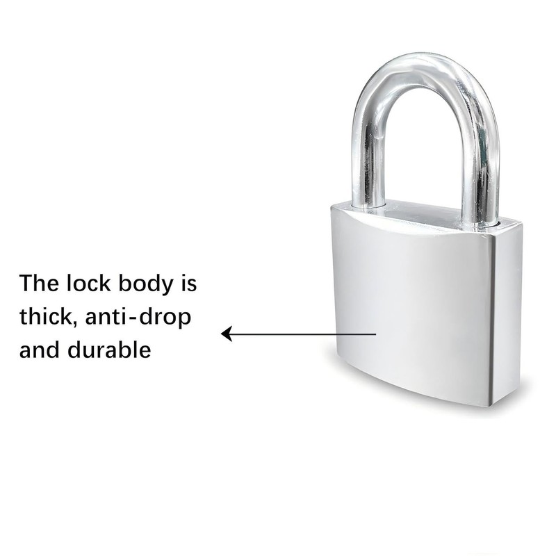 Lamondre Padlocks with Keys 2 Pack, Small Lock 32mm (Keyed