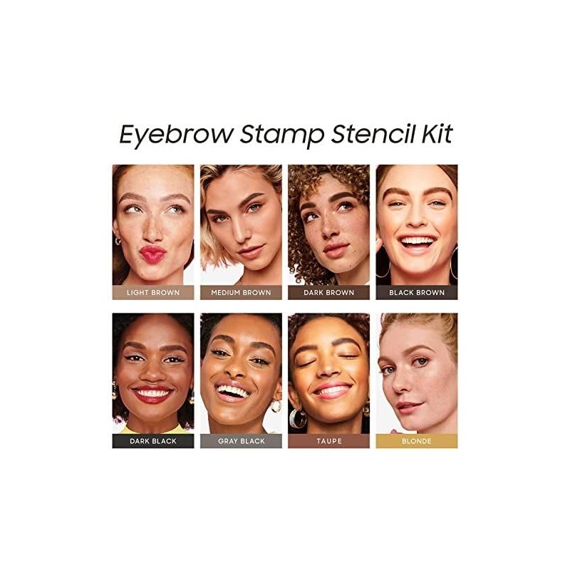 Eye Brow Stamp for Older Women Easy to Use Dark