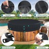 AKEfit Round Hot Tub Cover, 600D Polyester Waterproof for Hot