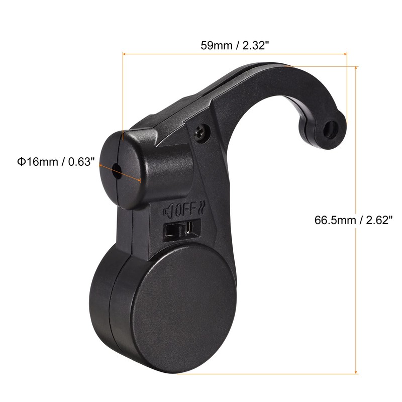 MECCANIXITY Driving Doze Reminder Anti Sleep Alarm 80dB J Shaped