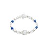 Kyozudou Power Stone Women's Bracelet, Natural Stone, 64-Faced Crystal, Pearl,
