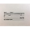 Notary ACKNOWLEDGEMENT Stamp
