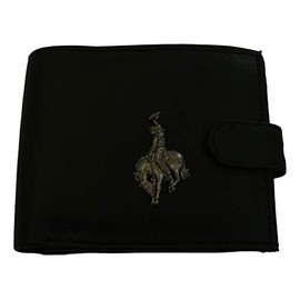 Rodeo Rider Black Leather Mens Wallet RFID Protection
