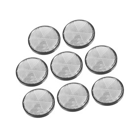 A ABSOPRO 8 Pcs Round Stick-on Safety Spoke Reflective Self Adhesive Reflector for Gate Posts Cars Trailer Motorcycle Trucks Boat Bicycle Bike White Item Replacement