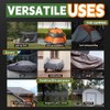 RAINDEWAY Tarps Heavy Duty Waterproof 15x15 Feet, 10Mil Multipurpose Poly