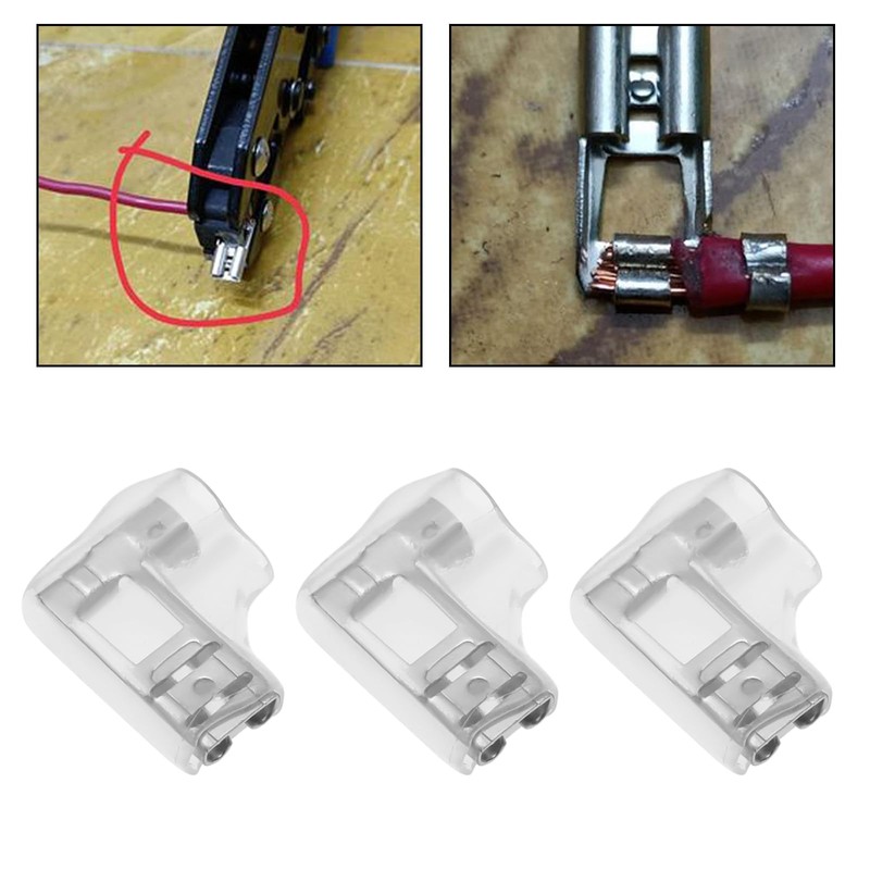 ECSiNG 50PCS 4.8mm Crimp Terminal Spade Connector 90° Angled with