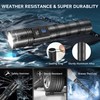 3Pack Rechargeable Flashlights 10000 High Lumens, Super Bright Flashlight with