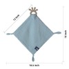 AmazingM Baby Muslin Security Blanket with Food Grade Silionce Teether,Soothe