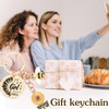 Sunflower Keychain Gifts for Women Girls - Bee Key Chain