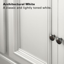 KILZ Tribute Cabinet Paint & Trim Paint, Interior/Exterior, Semigloss, Architectural White, 1 Gallon