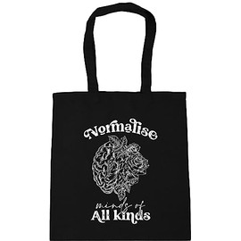 Hippowarehouse normalise minds of all kinds Tote Shopping Gym Beach Bag 42cm x38cm, 10 litres